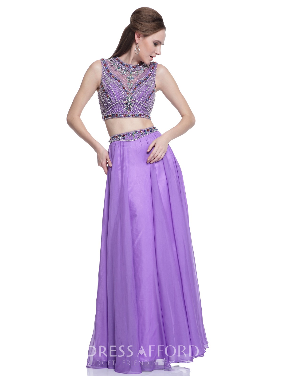 two piece gown design