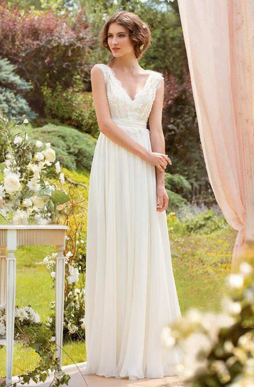 a line casual wedding dress