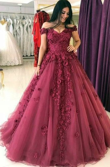 maroon evening gowns