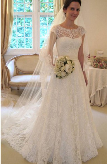 christian wedding white gown