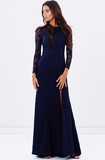 midnight blue wedding gown