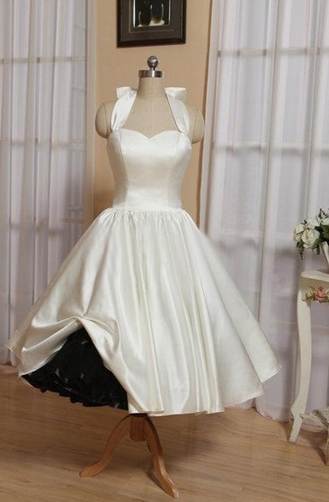 50s short wedding dress