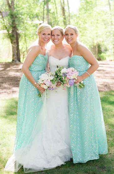 turquoise blue wedding dress