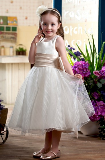 The Everly Dress in Ivory and Sage Green Flower Girl Tutu Dress
