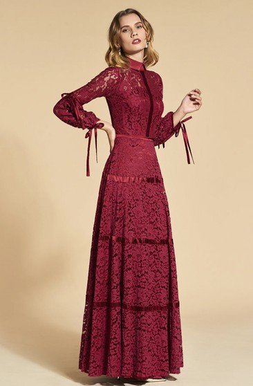 long full sleeves dresses