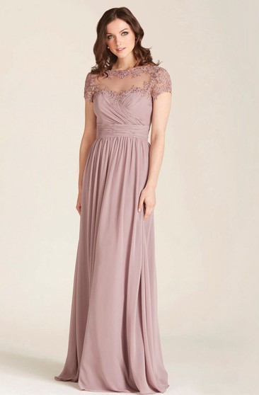 mauve purple bridesmaid dresses