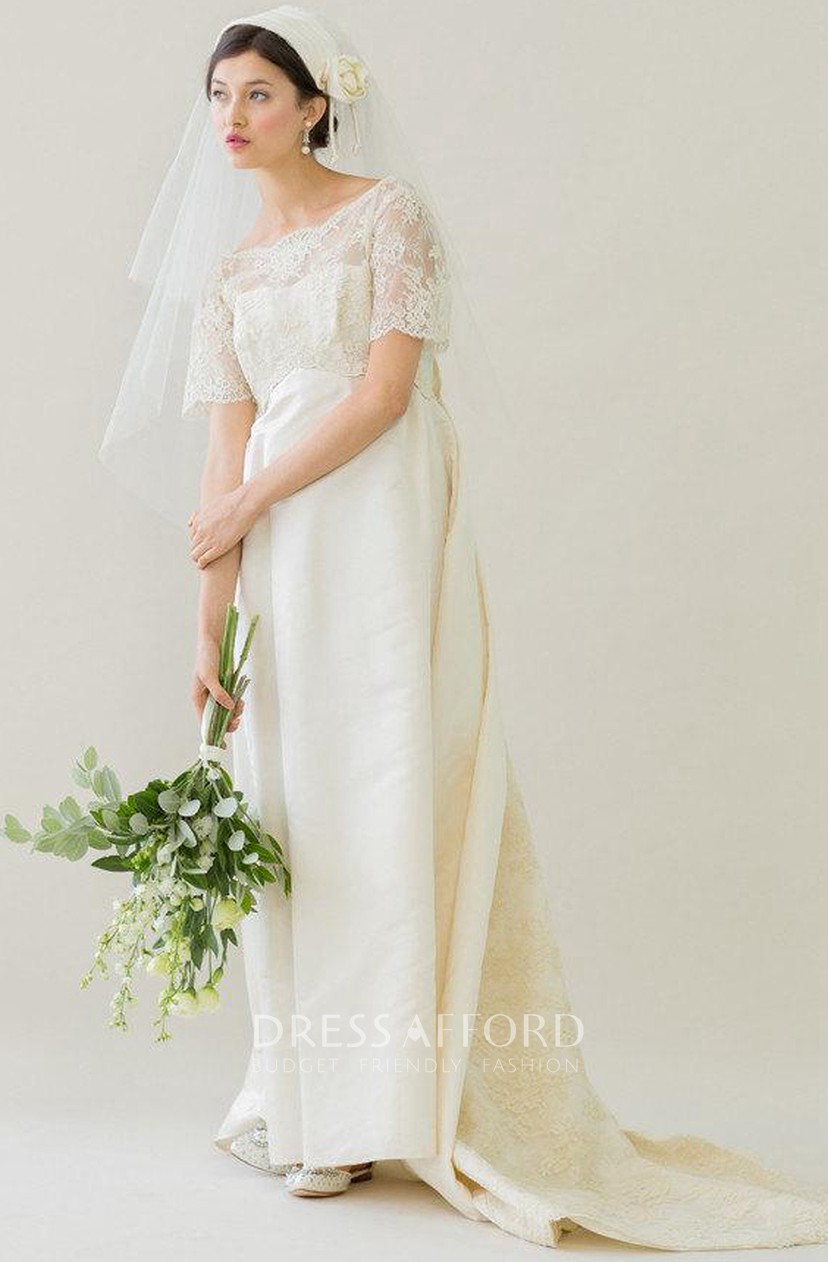 watteau train dress